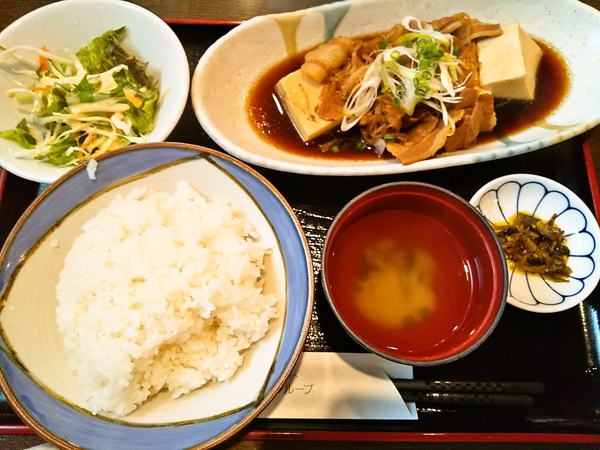 肉豆腐定食