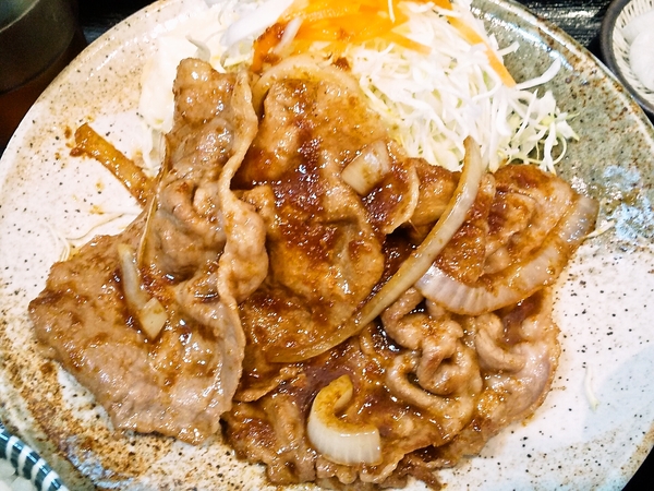 岩中豚の生姜焼き