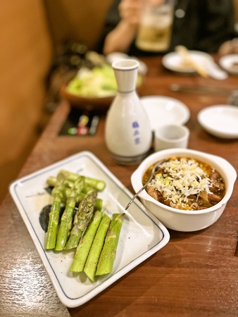 アスパラと煮込み