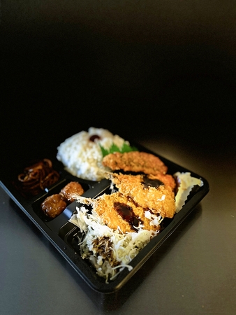 アジフライ弁当