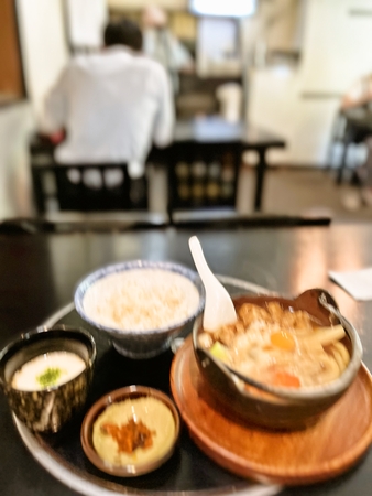 暑い日には熱いもの。