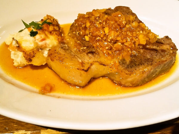 厚切りポークステーキ